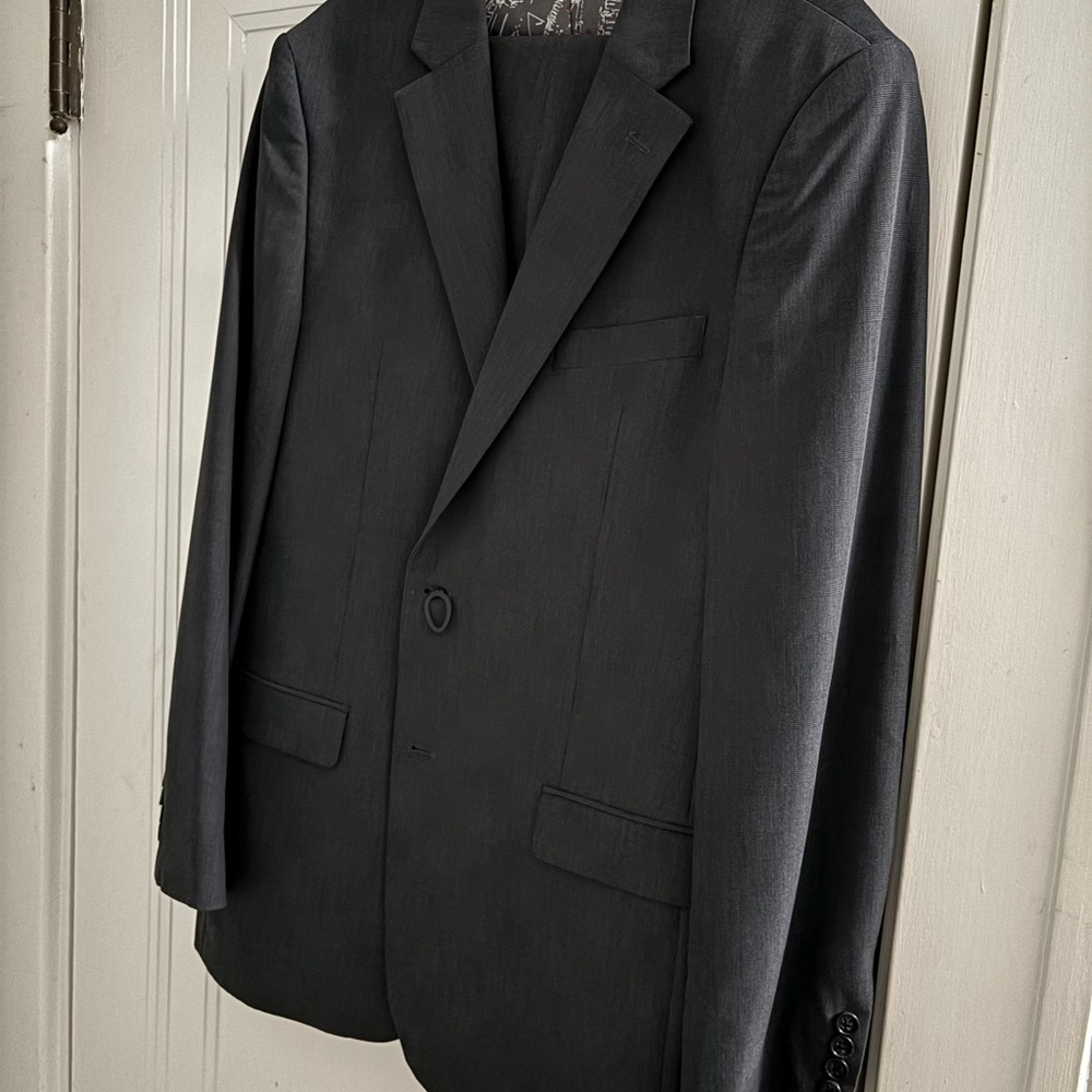 Nautica Men's Black Single-Breasted Suit Jacket